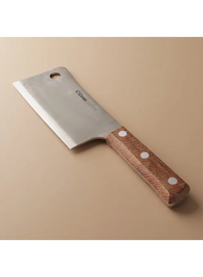 Curel Steel Cleaver, 16 cm, with wooden handle - brown - Image 1