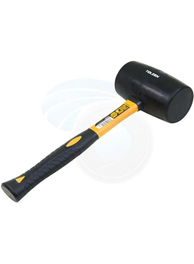 TOLSEN Large Rubber Mallet Hammer Fiberglass Rubberized Handle Grip Black 32Oz 900G 25038 - Image 4