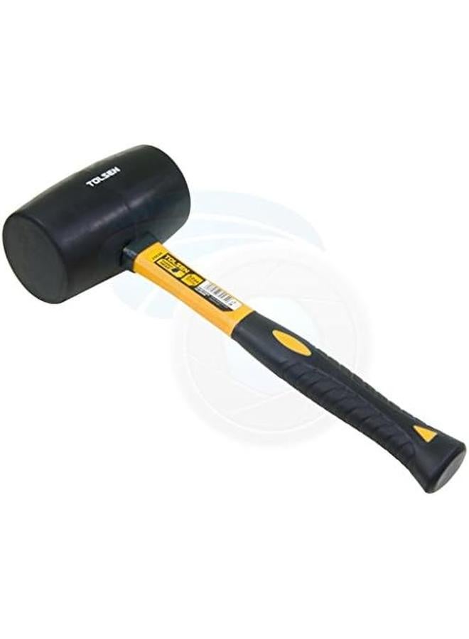 TOLSEN Large Rubber Mallet Hammer Fiberglass Rubberized Handle Grip Black 32Oz 900G 25038 - Image 3