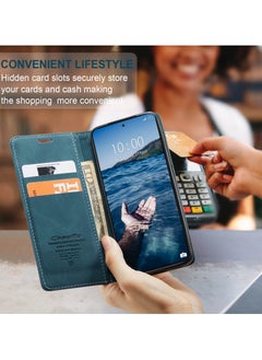 CaseMe For Xiaomi 14T Pro Cover, Magnetic Adsorption Full Body Shockproof Protective Flip Cover, PU Leather Hidden Stand Wallet Case  - Image 4