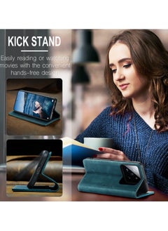 CaseMe For Xiaomi 14T Pro Cover, Magnetic Adsorption Full Body Shockproof Protective Flip Cover, PU Leather Hidden Stand Wallet Case  - Image 5
