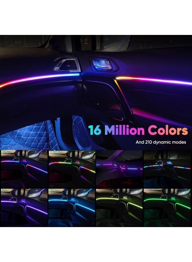 Acrylic Car LED Interior Lights, 110cm 146 LEDs RGB Ambient Lighting Car Lights Interior with 16 Million Colors, APP & Remote Control Ca.r Accessories for Men, Women Gifts - Image 4