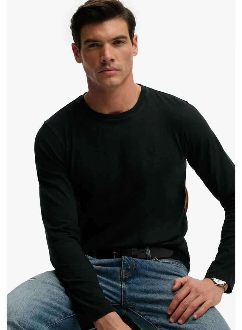Superdry  Classic Cotton Linen Long Sleeve Top for Men | Best Price UAE