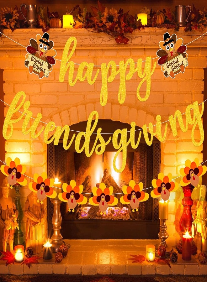 لي سكاي لافتة عيد الشكر السعيد للأصدقاء لافتة حفل عيد الشكر السعيد للأصدقاء زخارف حفل عيد الشكر للأصدقاء - Image 2
