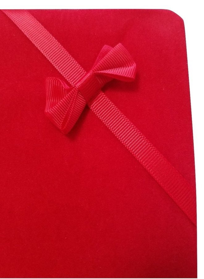 JM Future Velvet Set Gift Box for Jewelry, Necklace/Earring/Bracelet, X-Large, Red - Image 4