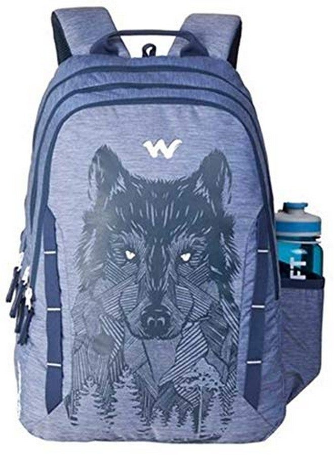 WILDCRAFT حقيبة ظهر عادية من نايلون وايلد كرافت (11629-ذئب_أزرق)، سعة 44 لتر، زرقاء - Image 1