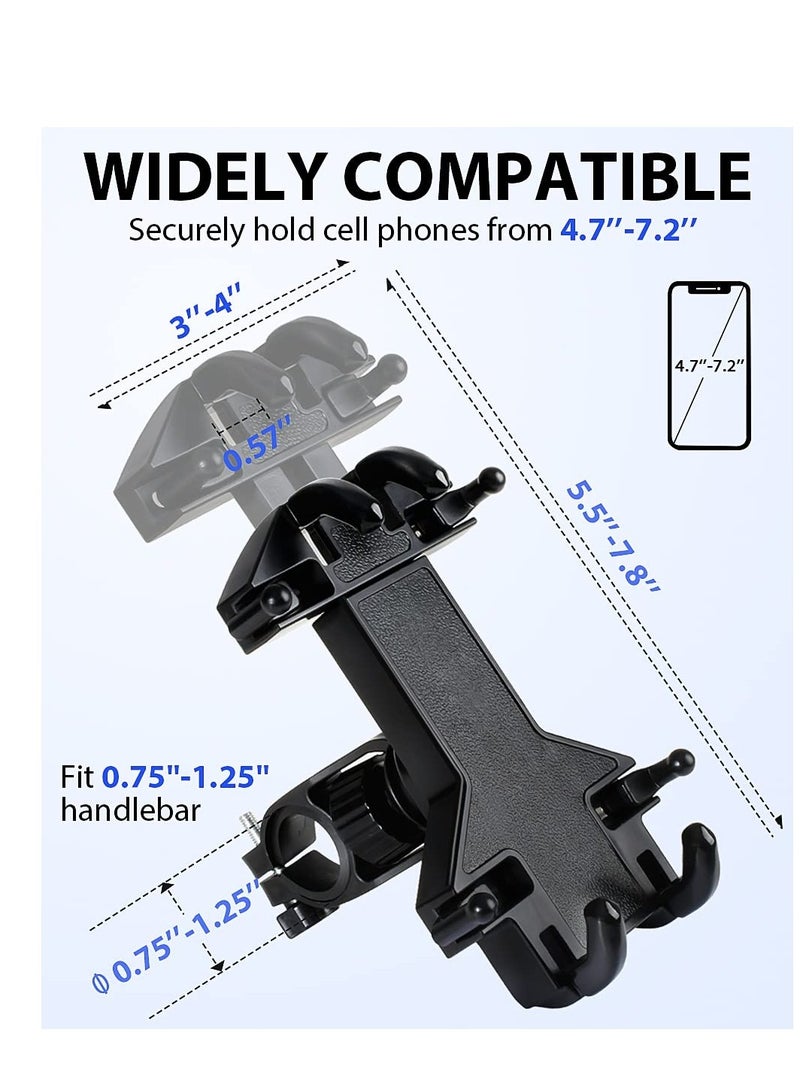 KASTWAVE Bike Phone Mount Holder Motorcycle Phone Mount Clamp 8-Claw Motorcycle Phone Mount Holder For iPhone 13 Pro Max Galaxy S22/S21/S20 Plus 4.7"- 7.0" Cellphone7"- 7.0" Cellphone - Image 2