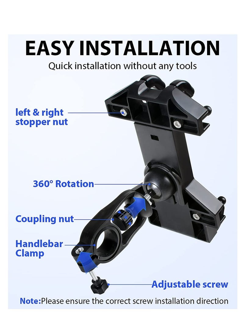 KASTWAVE Bike Phone Mount Holder Motorcycle Phone Mount Clamp 8-Claw Motorcycle Phone Mount Holder For iPhone 13 Pro Max Galaxy S22/S21/S20 Plus 4.7"- 7.0" Cellphone7"- 7.0" Cellphone - Image 4