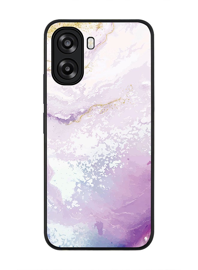 Stylizedd For Oppo A6t 5G / A6t 4G Case,Slim fit Camera Protection, Shockproof Thin Phone cover  - Marble Print Marine - Image 1