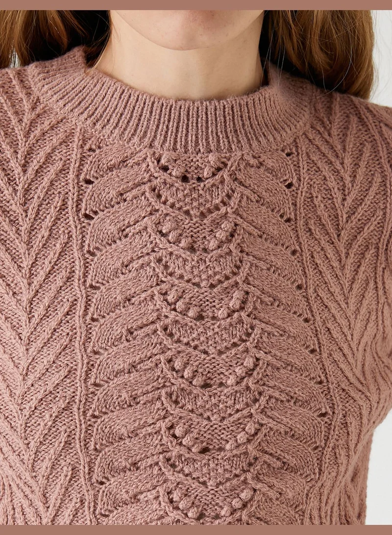 KOTON Knitted Detail Sweater