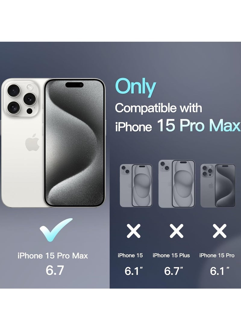 Generic - Built in Magnets Compatible with MagSafe Clear Hard PC Back Cover Soft TPU Frame Shockproof Protective Slim Bumper Case for iPhone 14 Pro Max_Titanium - Image 1