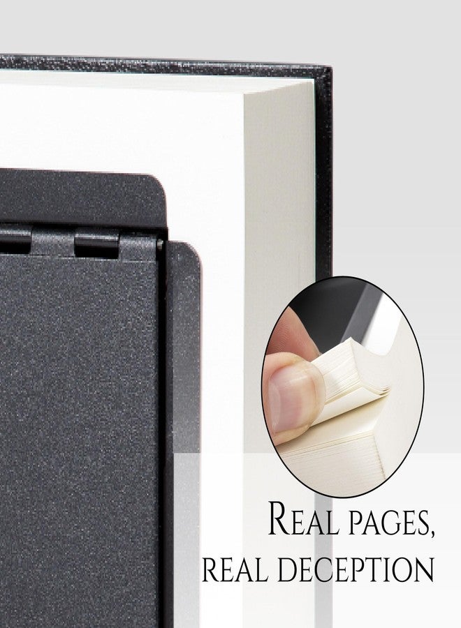 KASLVOX Fake Book Box - Small Safe Box with Key Lock - Hidden Safe in Plain Sight - Diversion Safes - Secret Safes (Constitution) (Large) - Image 4