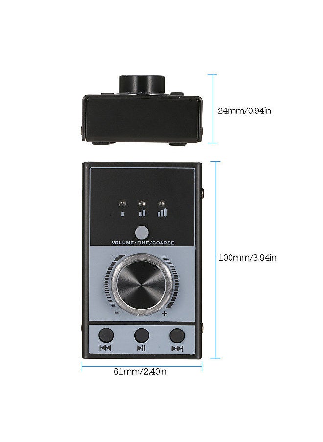Multimedia USB Computer Volume Control Controller Multimedia USB Controller Knob PC Computer Speaker Audio Adjuster Volume Controller One-Click Mute 3 Volume Control Modes Plug and Play