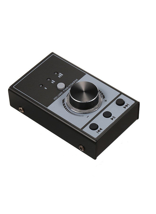 Multimedia USB Computer Volume Control Controller Multimedia USB Controller Knob PC Computer Speaker Audio Adjuster Volume Controller One-Click Mute 3 Volume Control Modes Plug and Play