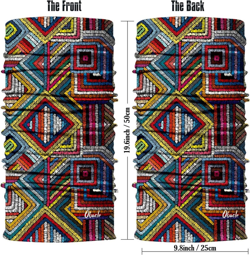 Obacle Seamless Bandana Rave Face Mask Women Men for Dust Wind Sun Protection - Image 3