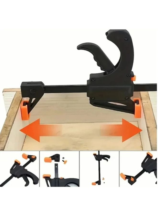 4 Inch Adjustable Quick Release Woodworking Clips Strong Clamping Anti Skid Design - Image 2