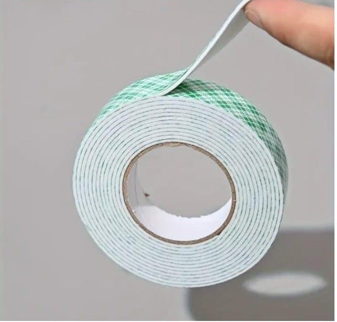 LDQ Heavy-Duty Waterproof Double-Sided Tape – Strong Adhesion for Plastic, Wood, Glass & Metal – Green & White Checkered – Ideal for Home, Office & School Projects – 25mm x 9mtr. - Image 4