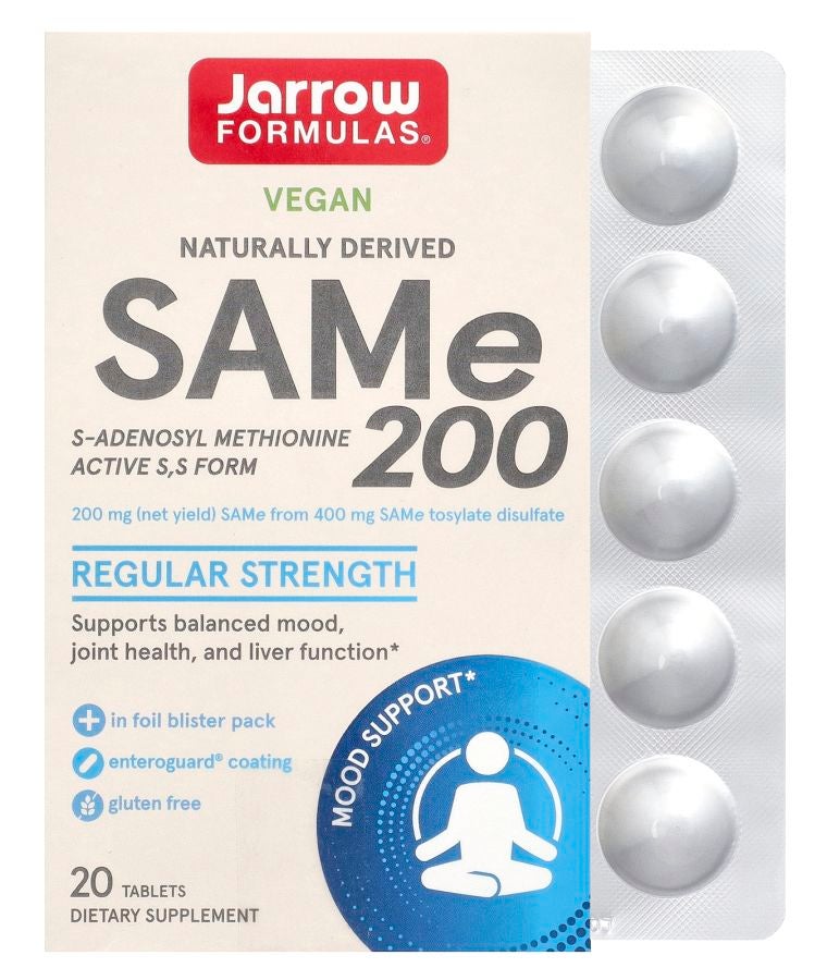 jarrow formulas SAMe 200 200 mg 20 Tablets