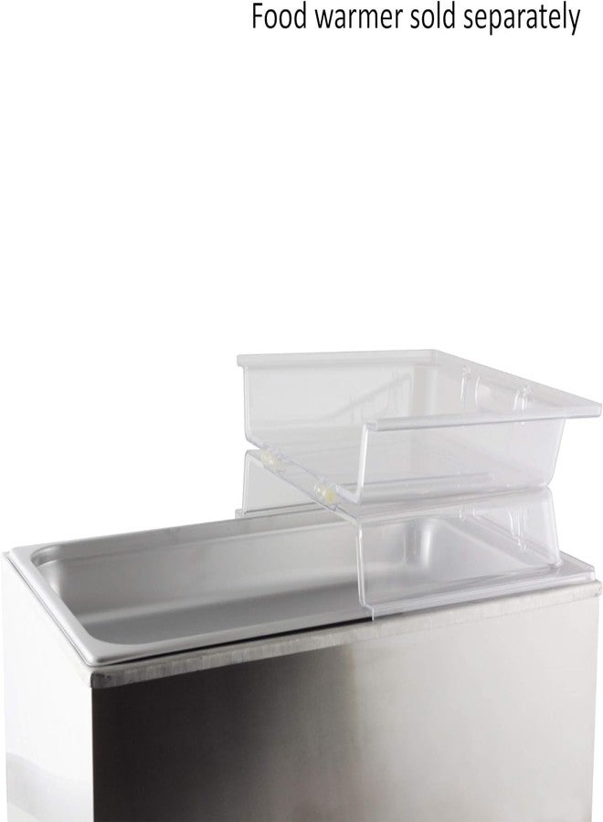 TrueCraftware- 21" x 13" x 3" Full Size Polycarbonate Hinged Dome Cover Opens on both ends Clear Color- Food Pan Cover Pastry Cover Display Cover Serving Platter Covers Clear Food Pan - Image 3