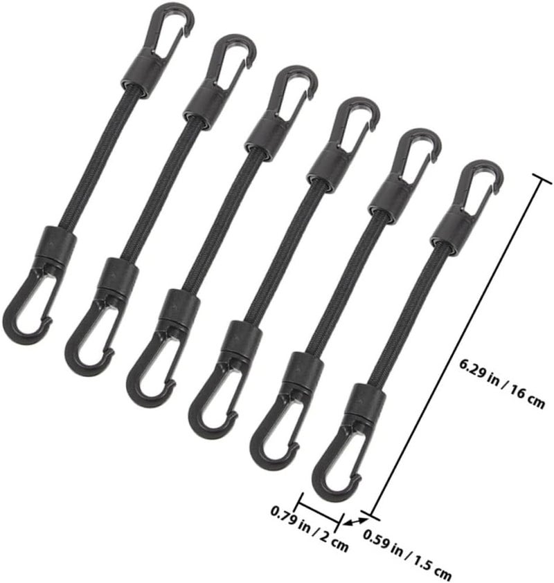 Low wear optimized build jojofuny 6pcs Multi-use Elastic Hook Straps for Kayak Buckle Tie, Small Outdoor Camping Bungee Cords with Dual Head Hooks, Portable Elastic Tie Down Straps Accessories Room to room portable Cost effective fine quality Care processed raw material General need oriented design Trendy varied sizing alternatives Safe silicone build All-scene tailored quality Individual group scene compatible Simple upgraded construction Long lasting universal build Fine polished finish Diverse operation compatible Worldwide simple practical design Easy clean surface In-house warehouse packing Global flexible sizing options Stable domestic stock Simple practical structure Freeze crack proof Globally trusted affordable quality Periodic stock arrangement Well-engineered versatile build Stable inert material Riyadh Jeddah Dammam ship - Image 2