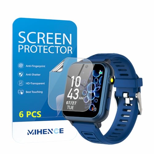MIHENCE Screen Protector for S16 1.54 Inches Smart Watch, HD PET Protective Film Compatible for Phyulls S16 Smart Watch [6PCS] - Image 5