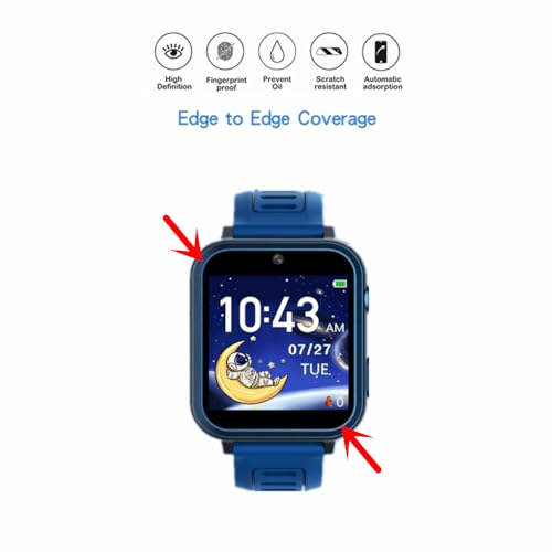 MIHENCE Screen Protector for S16 1.54 Inches Smart Watch, HD PET Protective Film Compatible for Phyulls S16 Smart Watch [6PCS] - Image 3