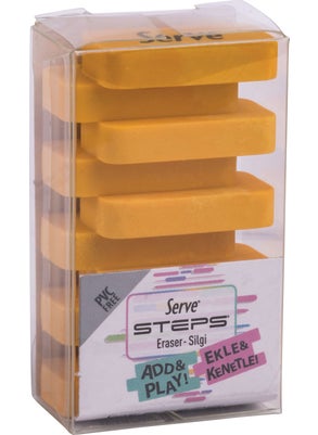 Serve Steps Eraser Pastel Mustard Yellow 