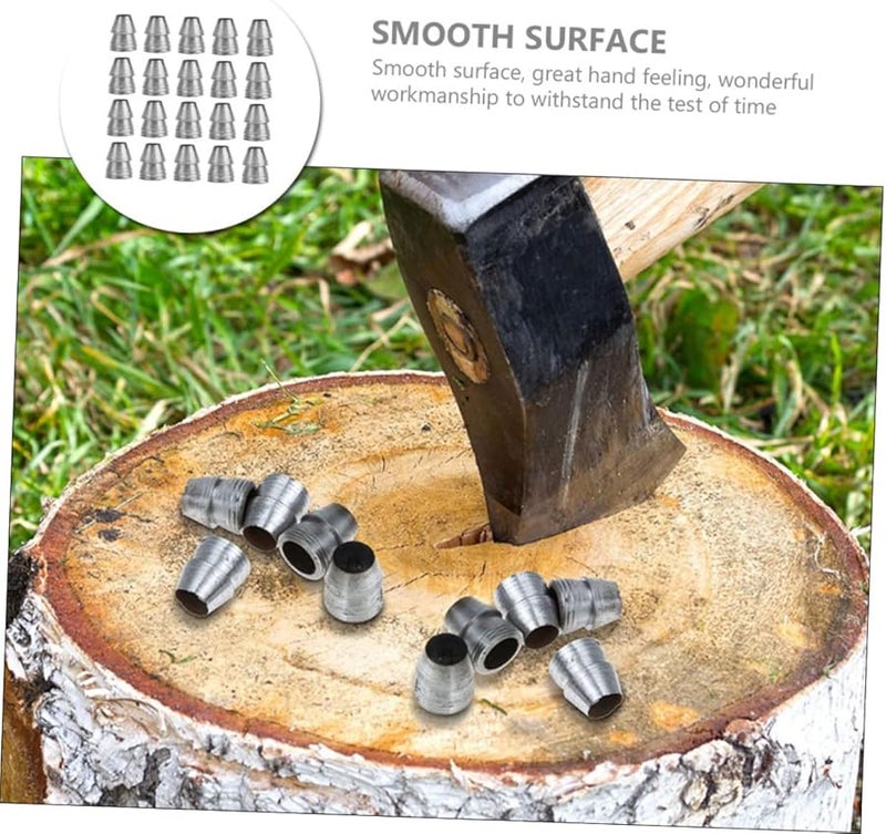 SUPVOX 5 Sets Silver Hammer Handle Metal Splitting Wedge Tapered Iron Wedge Tool Installation - Image 4