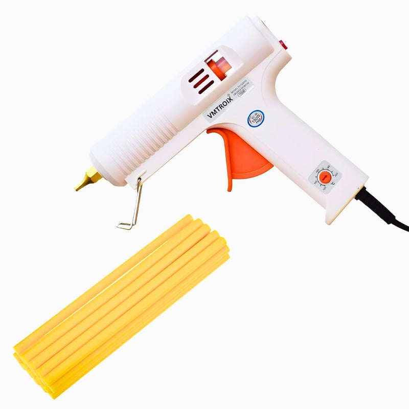 VMTRONIX 150W Multi Temperature High Power Glue Gun with Free Hot Melt Glue Sticks (25 Pc Glue Sticks) - Image 1