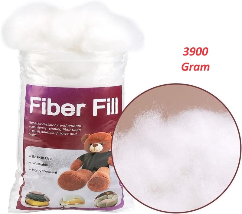 IMSMARTMART Premium Synthetic Cotton Filling - Racron Polyester Fiber | Cushions, Pillows, Toys | Non-Allergenic & Washable (3900 Grams or 3.9 Kg) - Image 2
