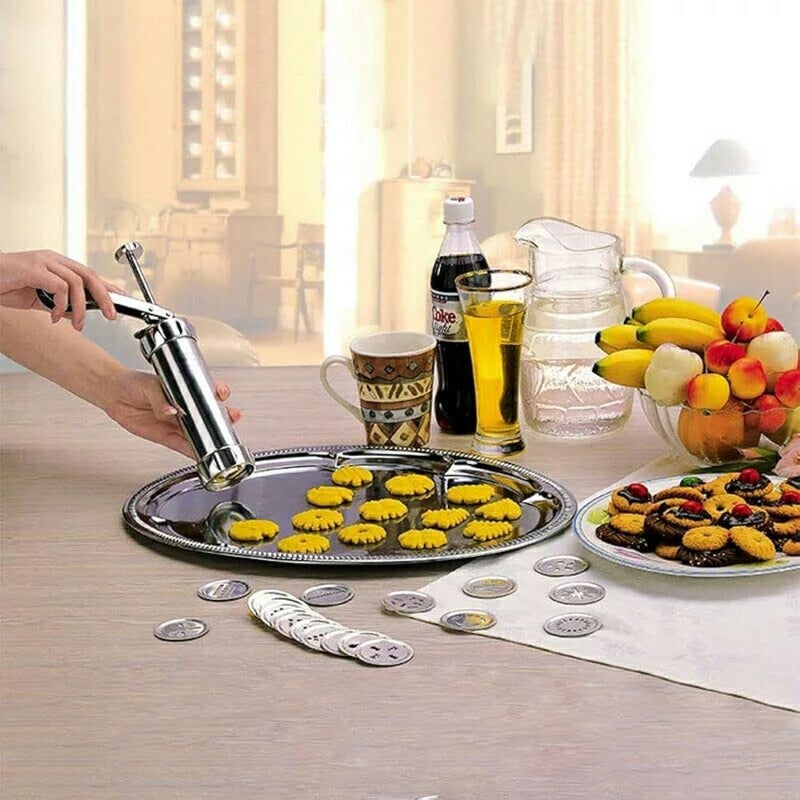 Biscuit Piston Stainless Cookie Machine Different Shapes (Assorted Colors) - Image 1