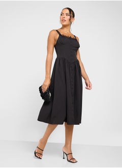 Ginger Corset Bodice Midi Sundress  - Image 1