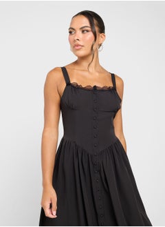 Ginger Corset Bodice Midi Sundress  - Image 3