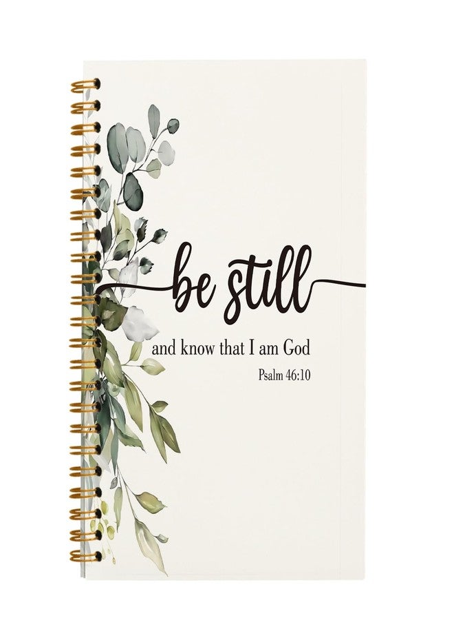 OXW Spiral Bible Journal Notebook, Christian Scripture Prayer Journal Gifts for Women Men Church Notes, Bible Study Supplies Notebook for Bible Notes, PSALM 46:10, Hardcover Lined Notebook 5.5 x 8.3 - Image 1