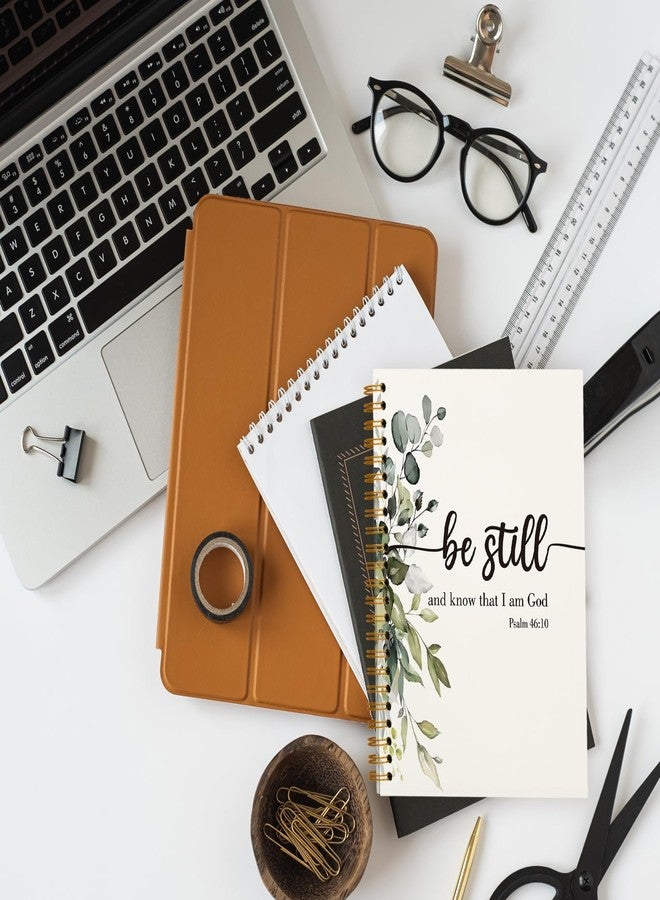 OXW Spiral Bible Journal Notebook, Christian Scripture Prayer Journal Gifts for Women Men Church Notes, Bible Study Supplies Notebook for Bible Notes, PSALM 46:10, Hardcover Lined Notebook 5.5 x 8.3 - Image 5