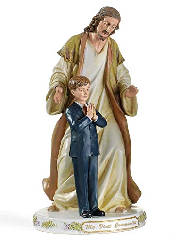 Joseph's Studio by Roman 9.5" H Jesus with Praying a Boy First Communion Figure, Religious Gift, - Image 2