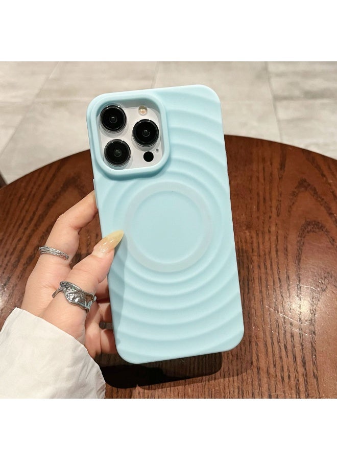 NIBEMINENT Sun Soft Shell Silicone Shell Protective TPU Case Cover For iPhone 15 Pro Max, Sky Blue - Image 2