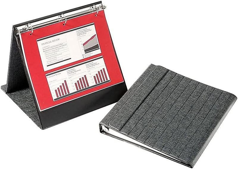 Cardinal Horizontal Easel Ring Binder, 1-Inch Capacity, 11-Inch x 8.5-Inch, Black - Image 4