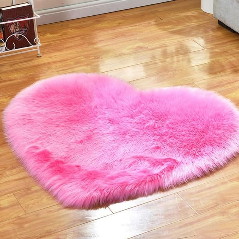 سجادة وسادة على شكل قلب غير قابلة للانزلاق ناعمة ورقيقة لغرفة النوم وغرفة المعيشة والحضانة - Image 5