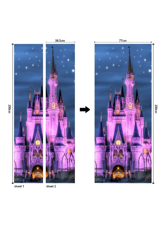 NIBEMINENT Eco-Friendly 3D Door Sticker - High Definition Halloween Self-Adhesive Door Decal