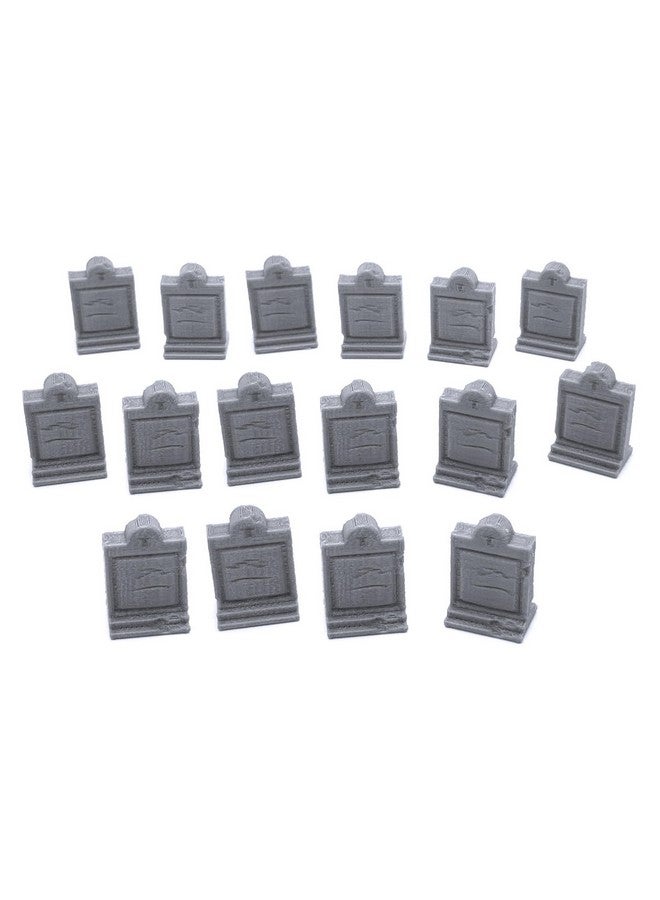 EnderToys Mausoleum Graveyard Tombstones, 3D Printed Tabletop RPG Scenery and Wargame Terrain 28mm Miniatures - Image 3