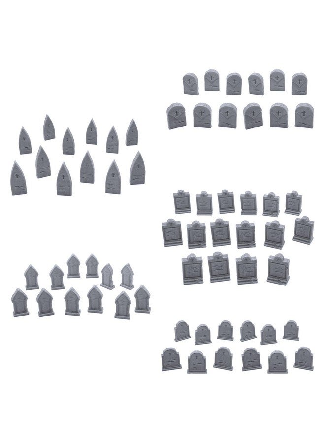 EnderToys Mausoleum Graveyard Tombstones, 3D Printed Tabletop RPG Scenery and Wargame Terrain 28mm Miniatures - Image 1