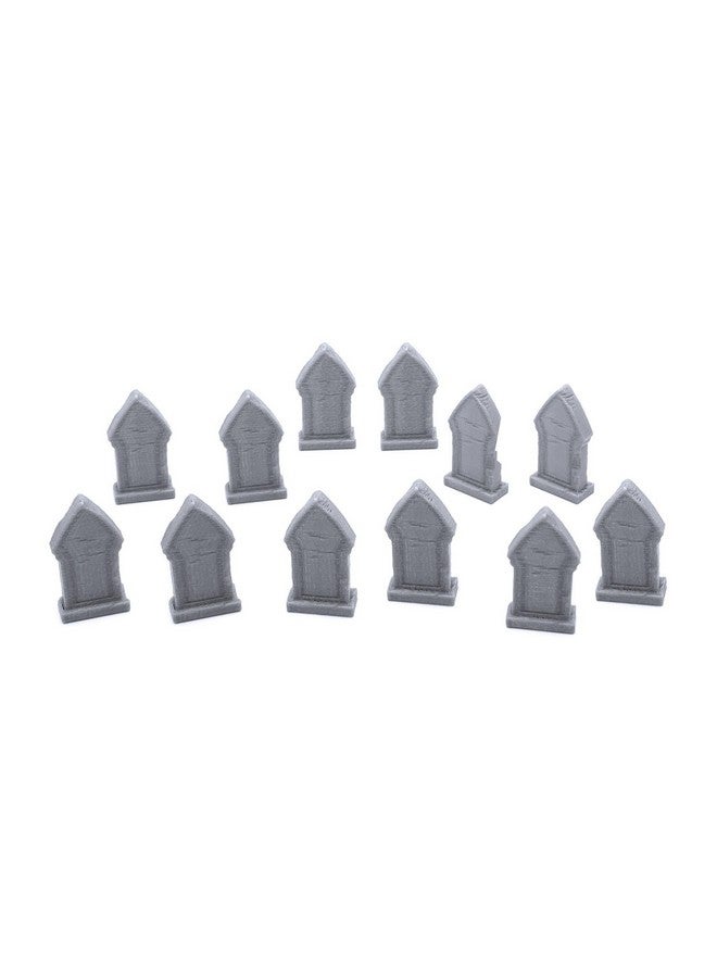 EnderToys Mausoleum Graveyard Tombstones, 3D Printed Tabletop RPG Scenery and Wargame Terrain 28mm Miniatures - Image 2