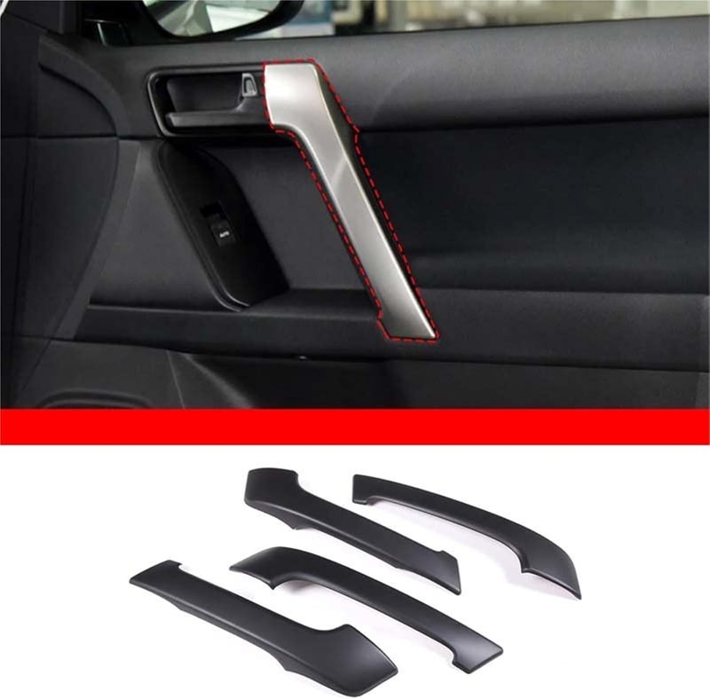 Wivplex ABS Matt Black Door Handle Stickers for Toyota Prado FJ150 - Image 3