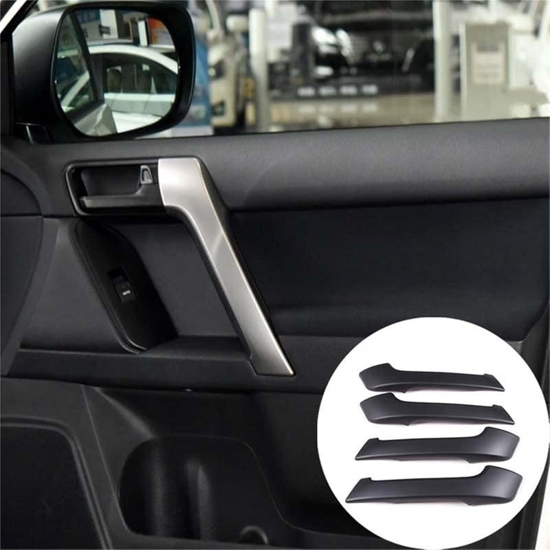 Wivplex ABS Matt Black Door Handle Stickers for Toyota Prado FJ150 - Image 2