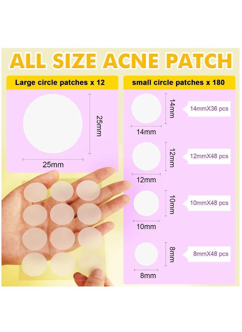 Elaimei 192 Pieces Acne Patches Cute Pimple Patches Pain and Scar Free Patches Acne Care Pimple Patch Absorbing Cover Acne Spot Treatment Stickers for Face & Skin Spot Patch Unisex  - Image 4