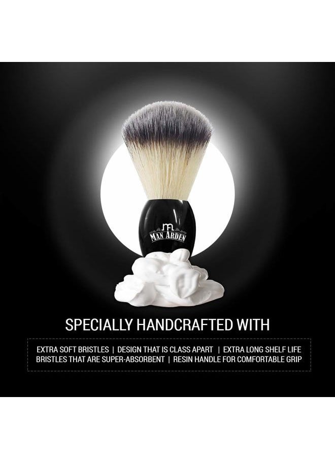Man Arden Premium Shaving Brush With Extra Soft Bristles  - Image 4