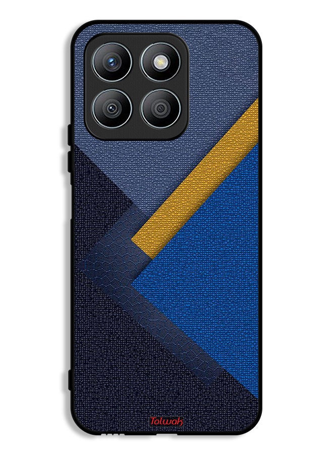 Tolwak Honor X8b Protective Case Cover Triangles Leather Shades Pattern - Image 1
