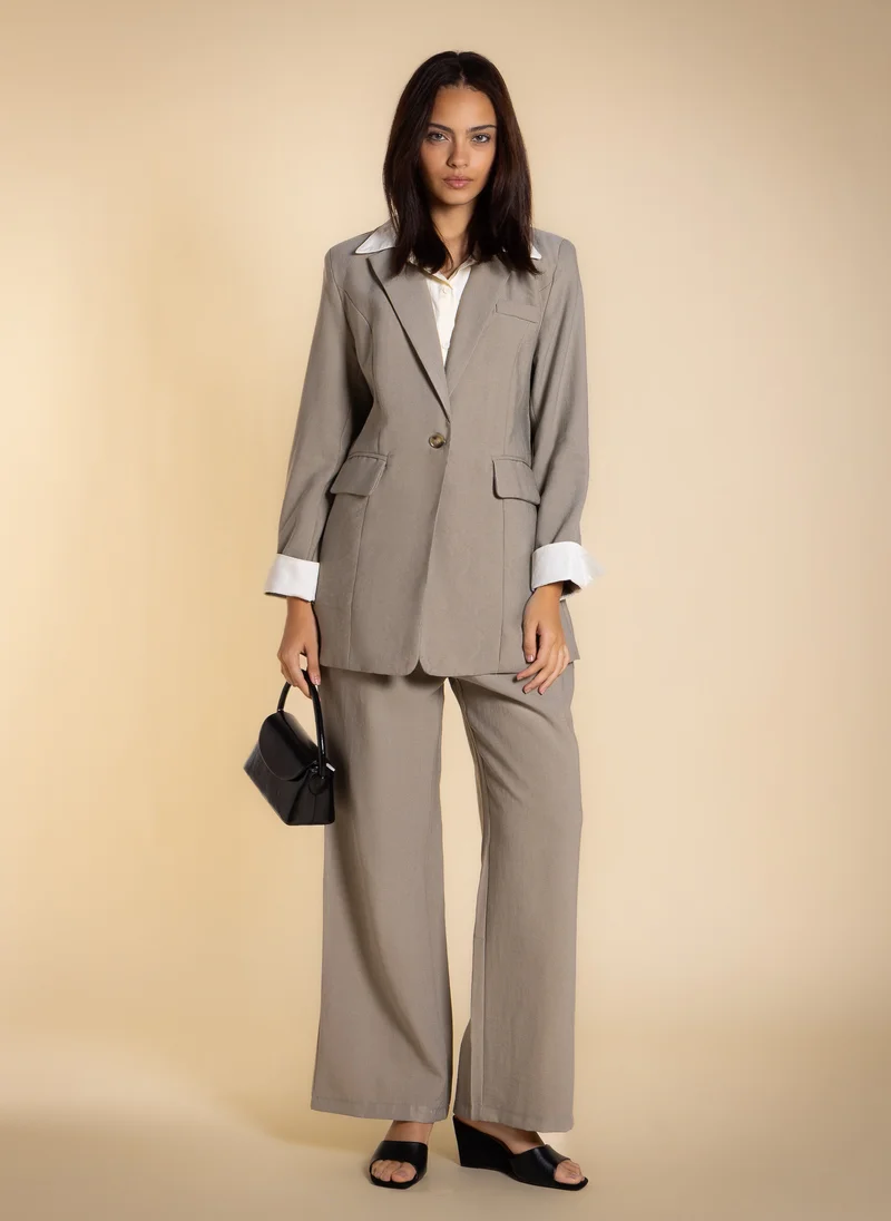 SHAPES LAYERED COMFORT BLAZER SET