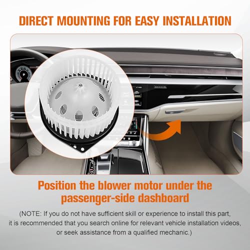 TeukRiGa Heater Blower Motor Assembly Left-Hand Drive fit Infiniti and Nissan Vehicles- Maxima,Altima,Murano,350Z,FX35,G35,G37,E35,Replaces 700193,27200-JA000,75850 - Image 5